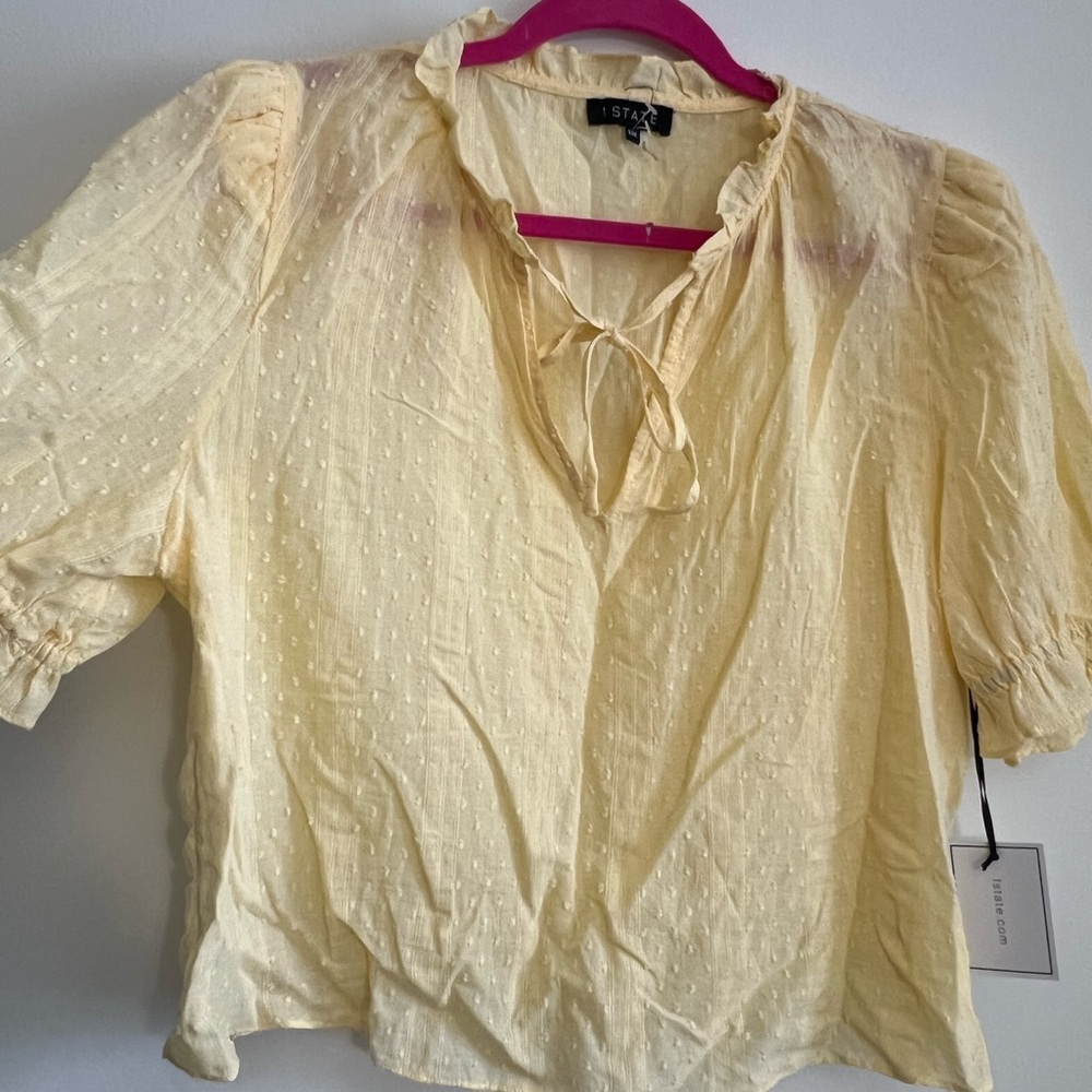 1 state cropped lightweight top